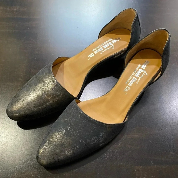 Femme Right Bank Shoe Co Pointed Toe Flats Sz 6M - Picture 2 of 16